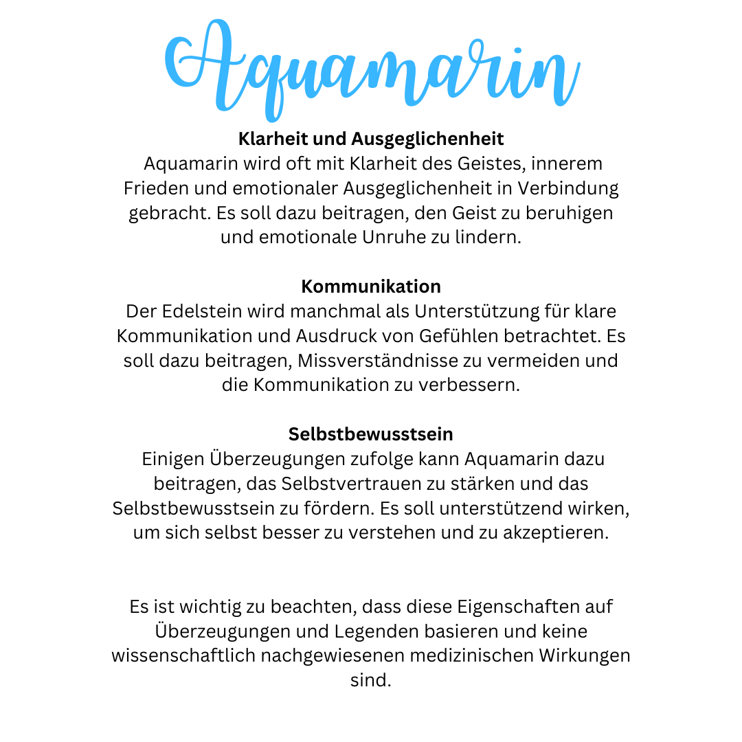 Bernsteinkette mit Aquamarin