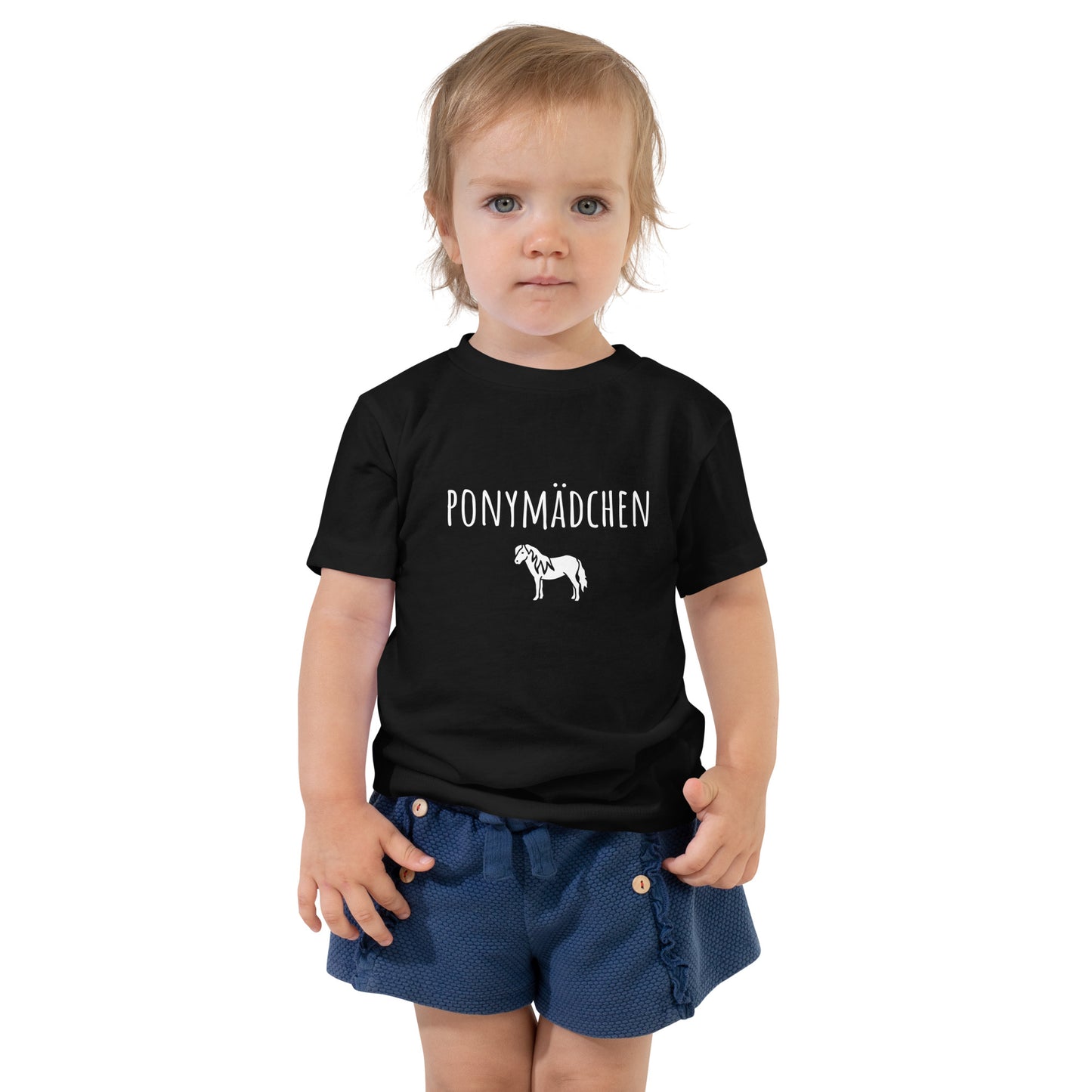 "PONYMÄDCHEN" Baumwoll T-Shirt